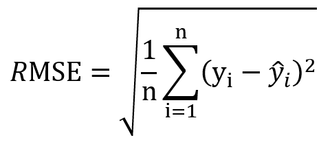 RMSE (Root Mean Squared Error)